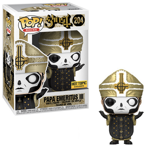 Papa Emeritus III #204 – Ghost Funko Pop! Rocks [Hot Topic Exclusive]