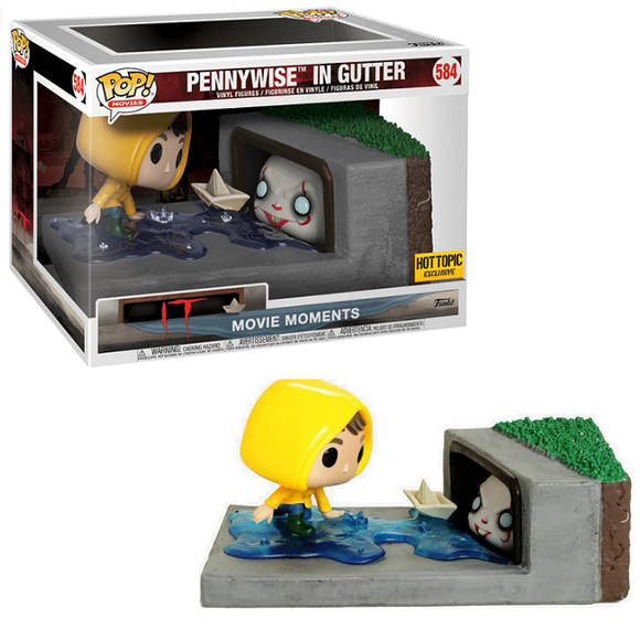 Pennywise in Gutter #584 - IT Funko Pop! Movies [Hot Topic Exclusive]