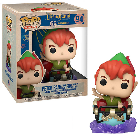 Peter Pan At The Peter Pans Flight Attraction #94 - Disneyland 65th Funko Pop! Rides