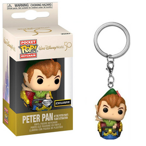 Peter Pan at the Peter Pans Flight Attraction - WDW50th Funko Pocket Pop! Keychain [Diamond Box Lunch Exclusive]