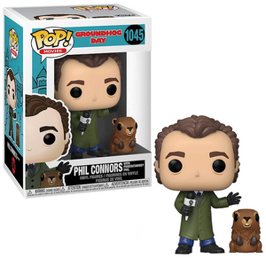 Phil Connors with Punxsutawney Phil #1045 - Groundhog Day Funko Pop! Movies