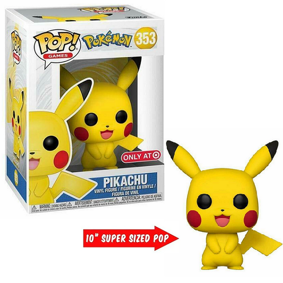 Pikachu #353 - Pokemon Funko Pop! Games [10-Inch Target Exclusive]