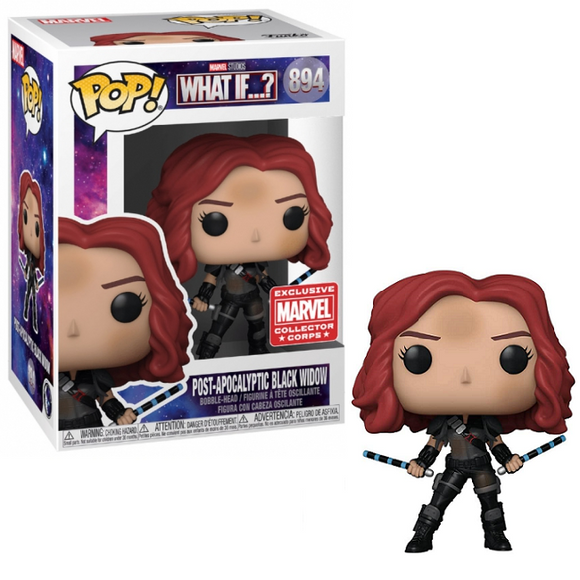 Post Apocalyptic Black Widow #894 - What if Funko Pop! [Marvel Collector Corps Exclusive]