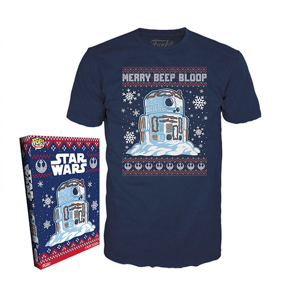 R2-D2 Snowman - Star Wars Holiday Boxed Pop! Tees [Size-2XL]