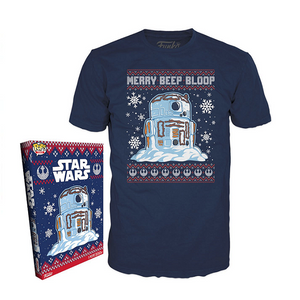 R2-D2 Snowman - Star Wars Holiday Boxed Pop! Tees [Size-XL]