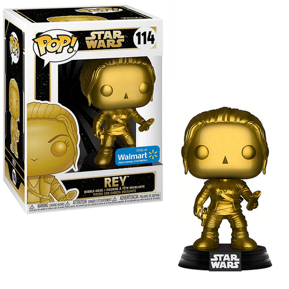 Rey #114 - Star Wars Funko Pop! [Gold Walmart Exclusive]