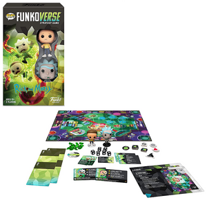 Rick and Morty Funkoverse 100 Strategy Board Game Expandalone