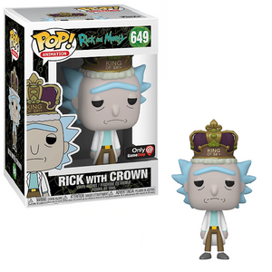 Rick with Crown #649 – Rick and Morty Funko Pop! Animation [Game Stop Exclusive]