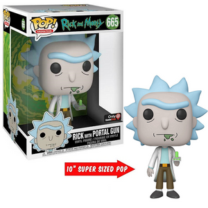 Rick with Portal Gun #665 - Rick and Morty Funko Pop! Animation [10-Inch GameStop Exclusive]