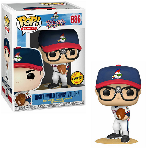 Ricky Wild Thing Vaughn #886 - Major League Funko Pop! Movies [Chase Version]