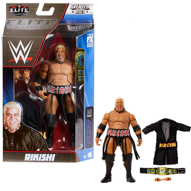 WWE Rikishi Elite Collection 6-inch Wrestling Toy, Posable
