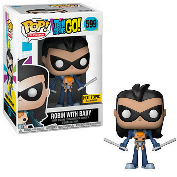 Robin with Baby #599 - Teen Titans Go Funko Pop! TV [Hot Topic Exclusive]