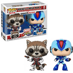 Rocket vs Mega Man X - Marvel vs Capcom Infinite Gamerverse Funko Pop! Games