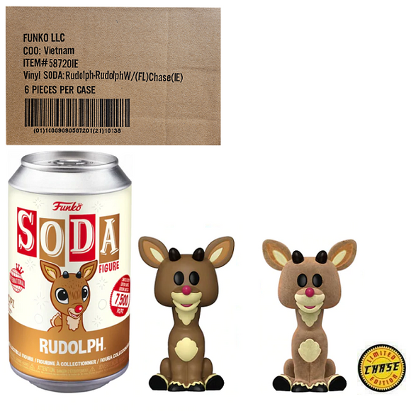 Rudolph - Rudolph the Red-Nosed Reindeer Vinyl SODA Case Of 6 Figures