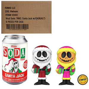 Santa Jack - The Nightmare Before Christmas Funko SODA [Factory Sealed Case (6) w/Chase]