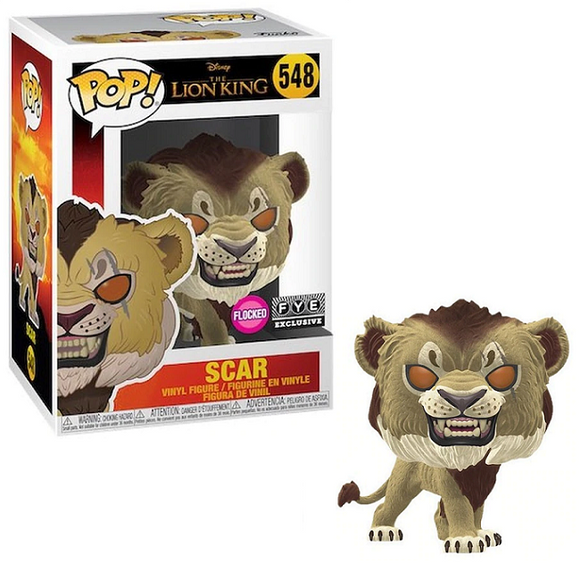 Scar #548 - The Lion King Funko Pop! [Flocked FYE Exclusive]