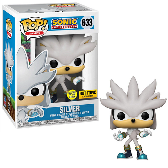 Silver #633 - Sonic The Hedgehog Funko Pop! Games [GITD Hot Topic Exclusive]