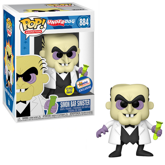 Simon Bar Sinister #884 - Underdog Funko Pop! Animation [Gitd Gemini Collectibles Exclusive] [Minor Box Damage]