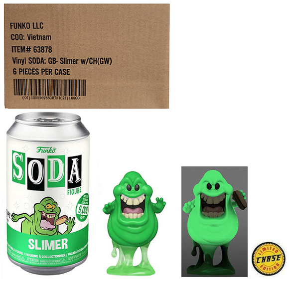 Slimer – Ghostbusters Vinyl Soda [Factory Sealed Case (6) w/Chase]