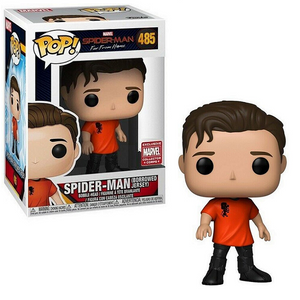 Spider-Man [Borrowed Jersey] #485 - Spider-Man Far from Home Funko Pop! [Marvel Collector Corps Exclusive]