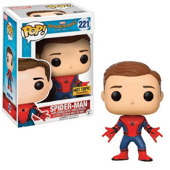 Spider-Man #221 - Spider-Man Homecoming Funko Pop! [Hot Topic Exclusive]