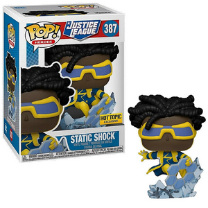 Static Shock #387 – Justice League Funko Pop! Heroes [Hot Topic Exclusive]