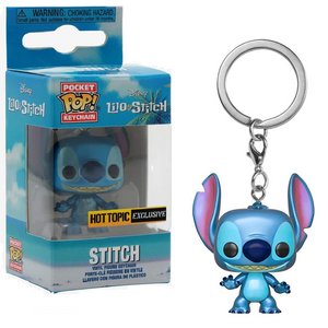 Stitch - Lilo & Stitch Funko Pocket Pop! Keychain [Metallic Hot Topic Exclusive]