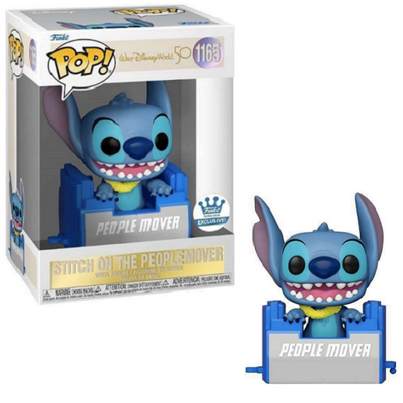 Stitch on the Peoplemover #1165 - Walt Disney World 50th Funko Pop! [Funko Exclusive]