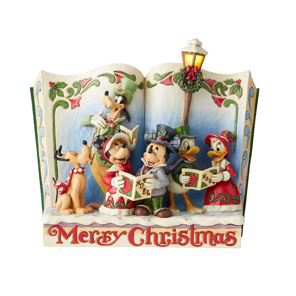 Storybook Christmas Carol Merry Christmas - Disney Traditions Statue by Jim Shore