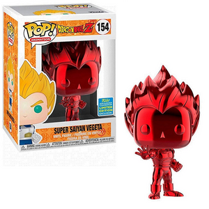 Super Saiyan Vegeta #154 - Dragon Ball Z Funko Pop! Animation [Red Chrome 2019 Summer Convention Exclusive]