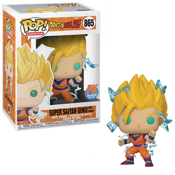 Super Saiyan Goku with Energy #865 – Dragon Ball Z Funko Pop! Animation [PX Exclusive]