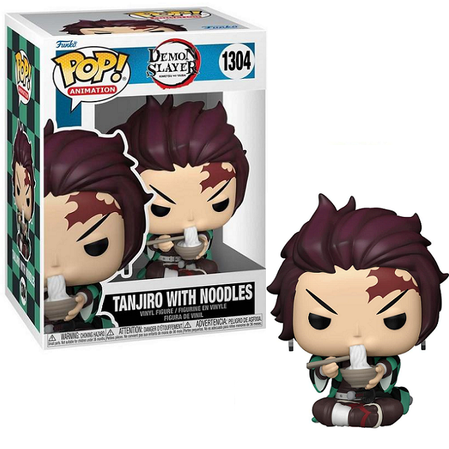 Tanjiro With Noodles #1304 - Demon Slayer Funko Pop! Animation – A1 Swag