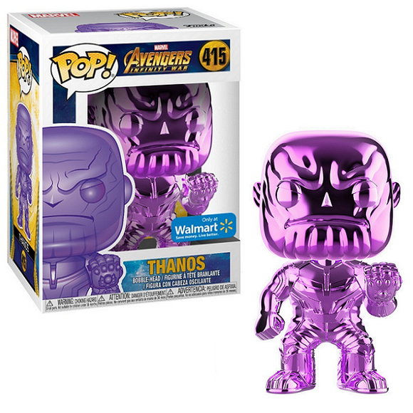 Thanos #415 - Avengers Infinity War Funko Pop! [Purple Chrome WalMart Exclusive]