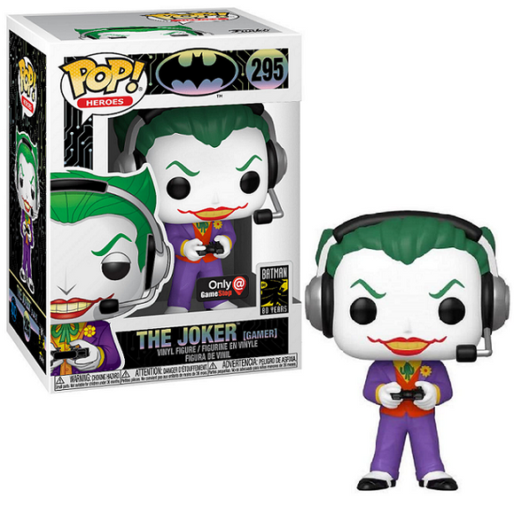 The Joker [Gamer] #295 - Batman 80th Funko Pop! Heroes [GameStop Exclusive]