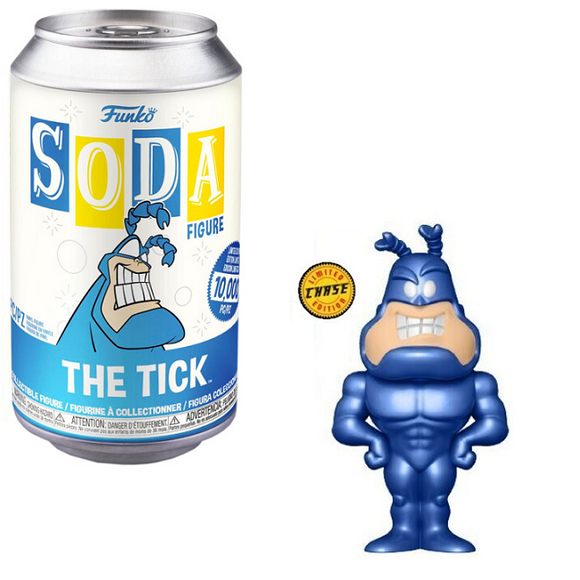 The Tick – Vinyl Soda Figure [Metallic Chase Version, Opened]