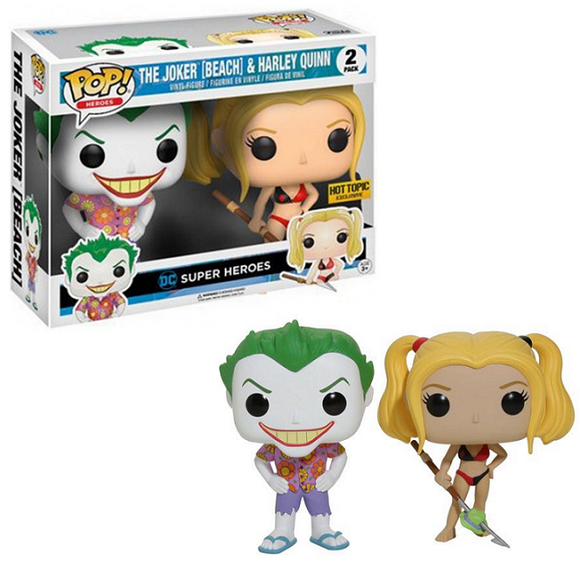 The Joker & Harley Quinn - DC Super Heroes Funko Pop! Heroes [Beach] [Hot Topic Exclusive]