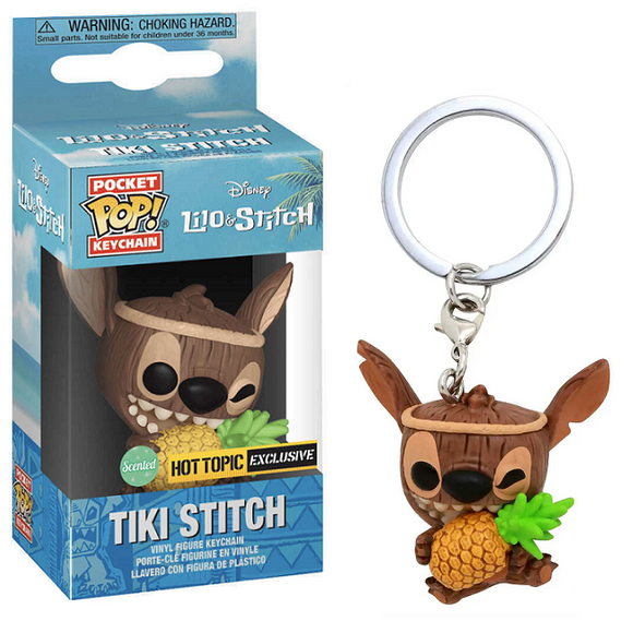Tiki Stitch - Lilo & Stitch Pocket Pop! Keychain Exclusive Vinyl Figure