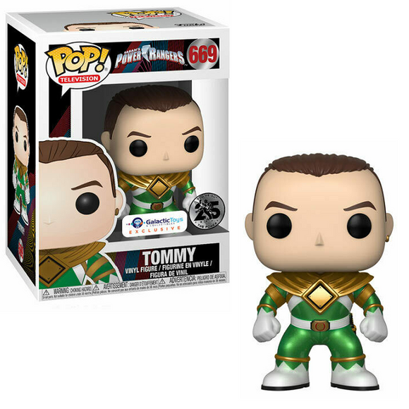 Tommy #669 - Power Rangers Funko Pop! TV [Metallic Galactic Toys Exclusive]