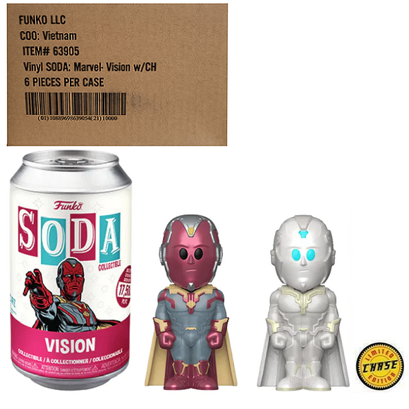 Vision – Marvel Funko Soda [Factory Sealed Case (6) w/Chase]