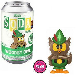 Woodsy Owl - Funko Soda [Flocked 2021 Wonderous Convention Exclusive Chase] [Opened]