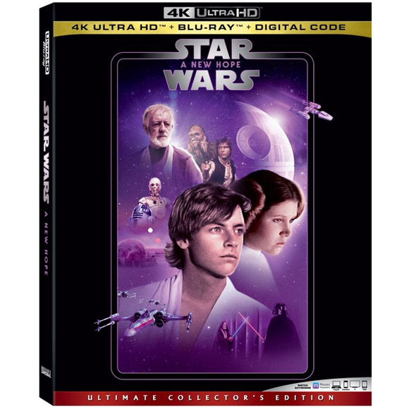Star Wars A New Hope [4K Ultra HD Blu-ray/Blu-ray] [1977]