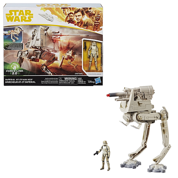 Imperial AT-DT Walker Vehicle & Action Figure - Solo A Star Wars Story Force Link 2.0