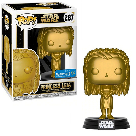 Princess Leia #287 - Star Wars Funko Pop! [Gold Walmart Exclusive]